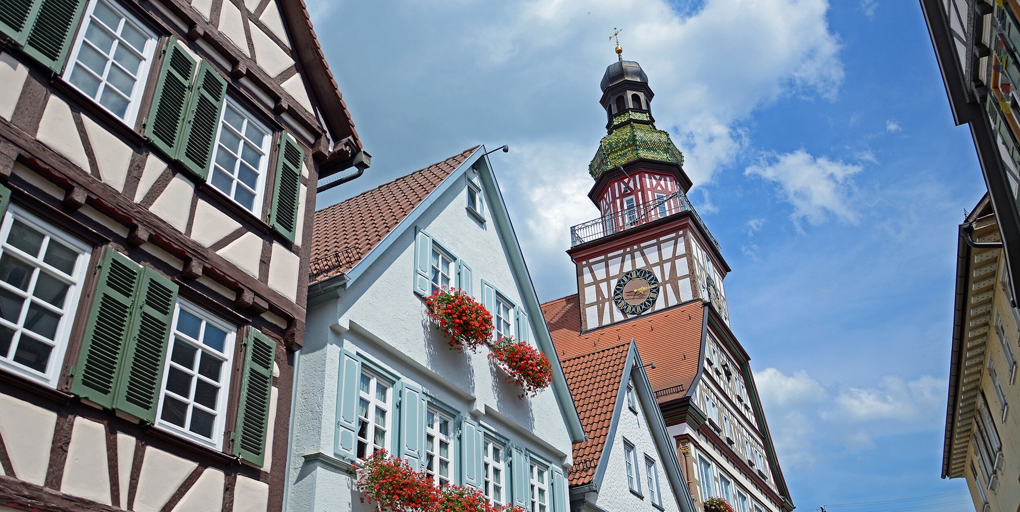 Blick aufs Kirchheimer Rathaus